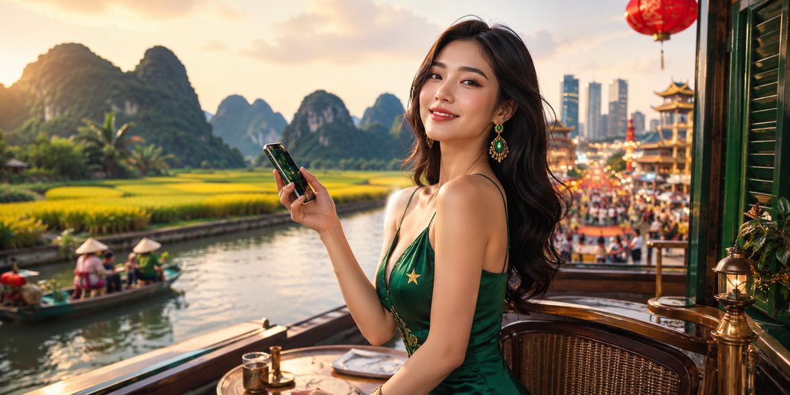 Người dùng tại Ninh Bình tra cứu hỗ trợ 14c trên điện thoại khi uống cà phê buổi sáng